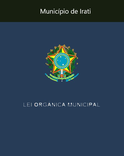 Lei Orgânica Municipal  Prefeitura Municipal de Jampruca