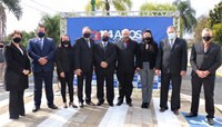 114 anos de Irati - Vereadores participam de Ato Cívico em frente a Santa Casa