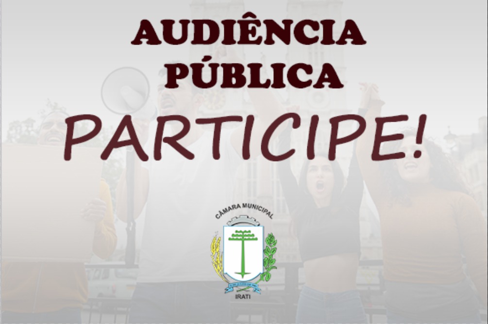 Audiência Pública de prestação de contas da Prefeitura será dia 26 de fevereiro