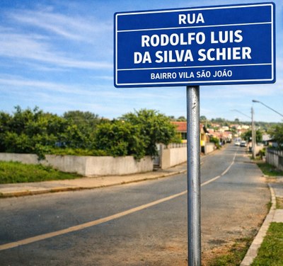 Legislativo homenageia Rodolfo Luis da Silva Schier com nome de Rua na Vila São João