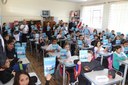 Câmara Mirim - Vereadores visitam escolas e repassam orientações sobre a importância do voto