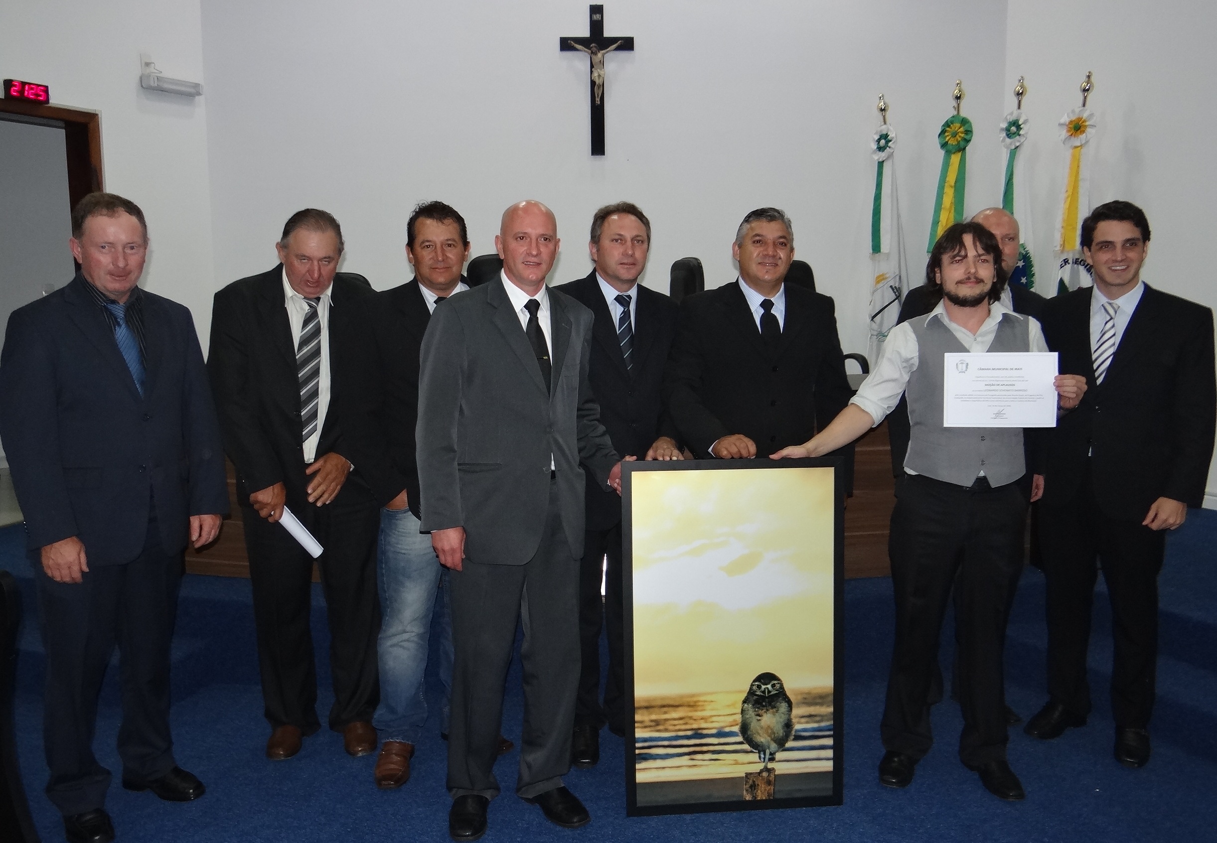 Câmara Municipal  homenageia Jornalista Leonardo Schenato Barroso 