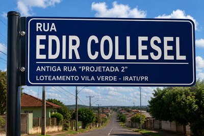 Legislativo homenageia Edir Collesel com nome de Rua no Loteamento Vila Verde