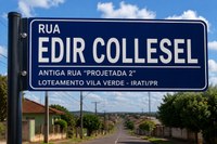 Legislativo homenageia Edir Collesel com nome de Rua no Loteamento Vila Verde