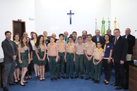 Na Tribuna, Clube de Desbravadores Estrela do Sul faz breve apresentação dos trabalhos junto a juventude