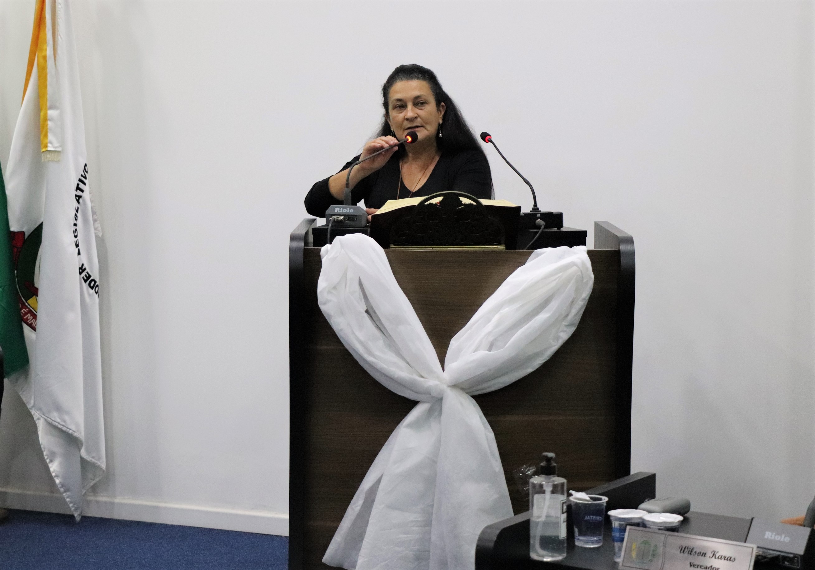 Procuradora reforça Campanha Laço Branco que chama os homens para participarem da luta pelo fim da violência contra a mulher