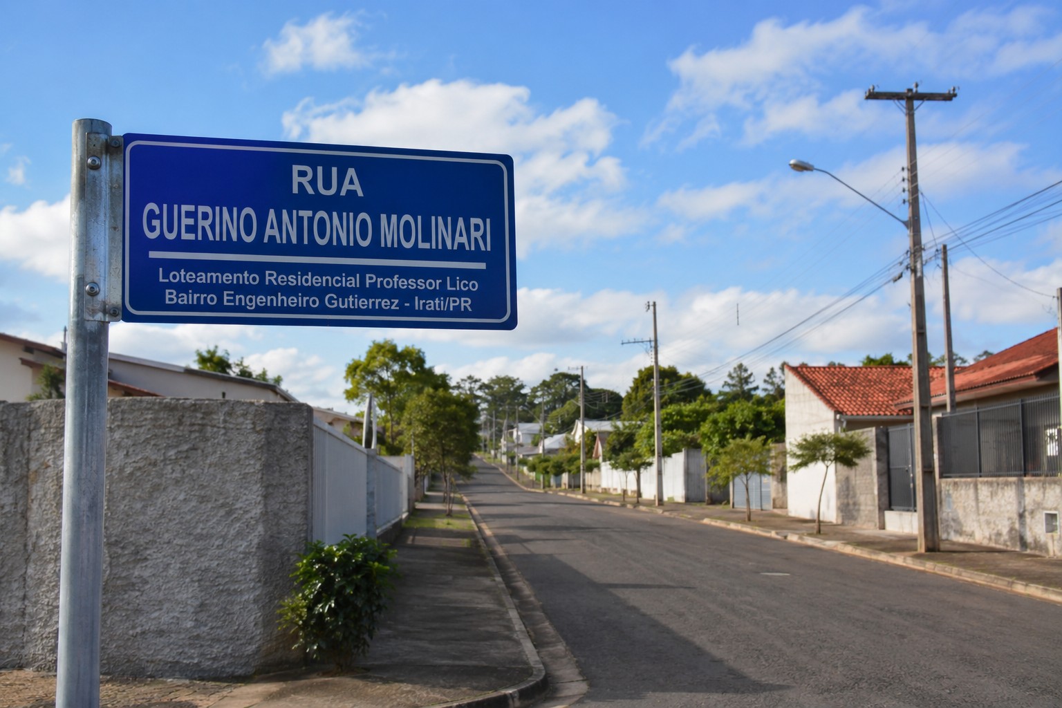 Projeto denomina Rua em homenagem a Guerino Antonio Molinari, o “Seo Ito”