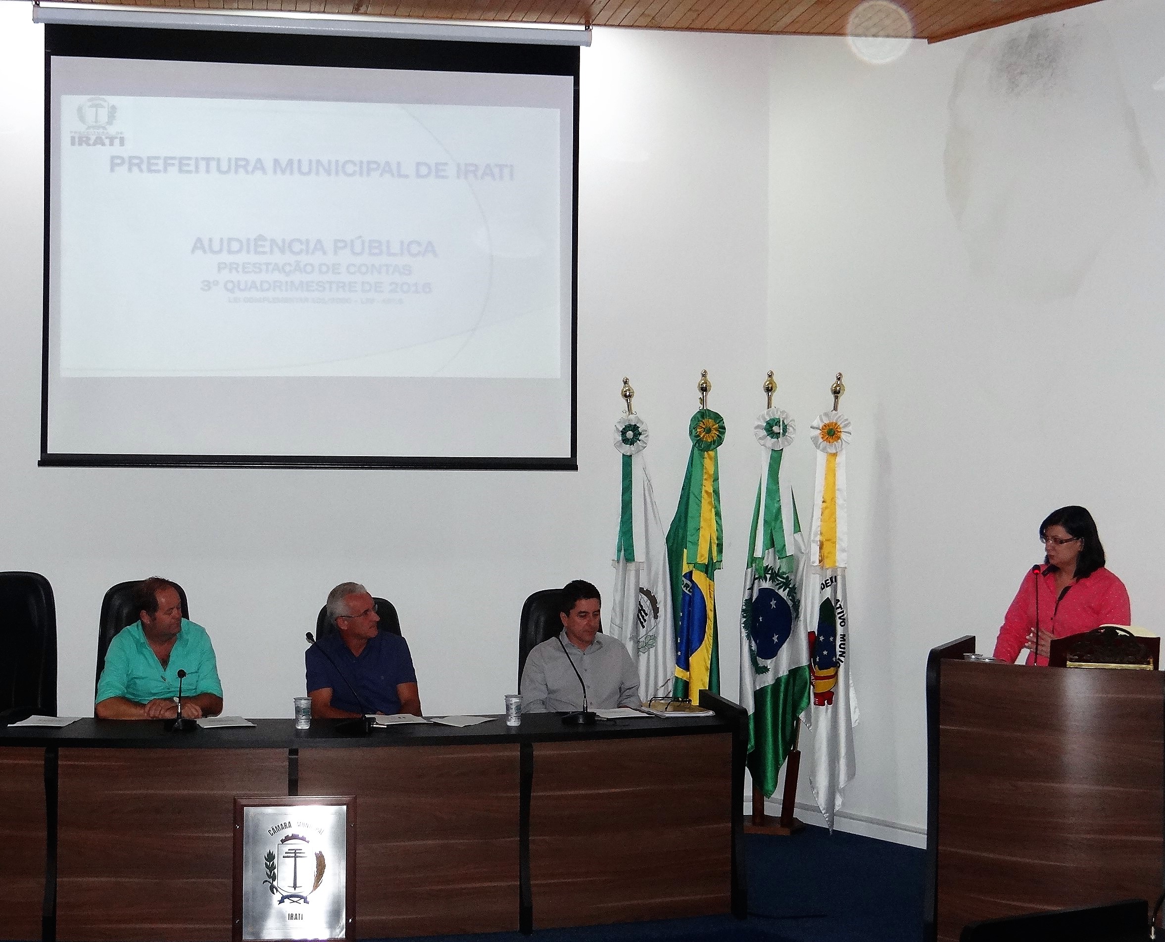 Vereadores acompanham prestação de contas da Prefeitura