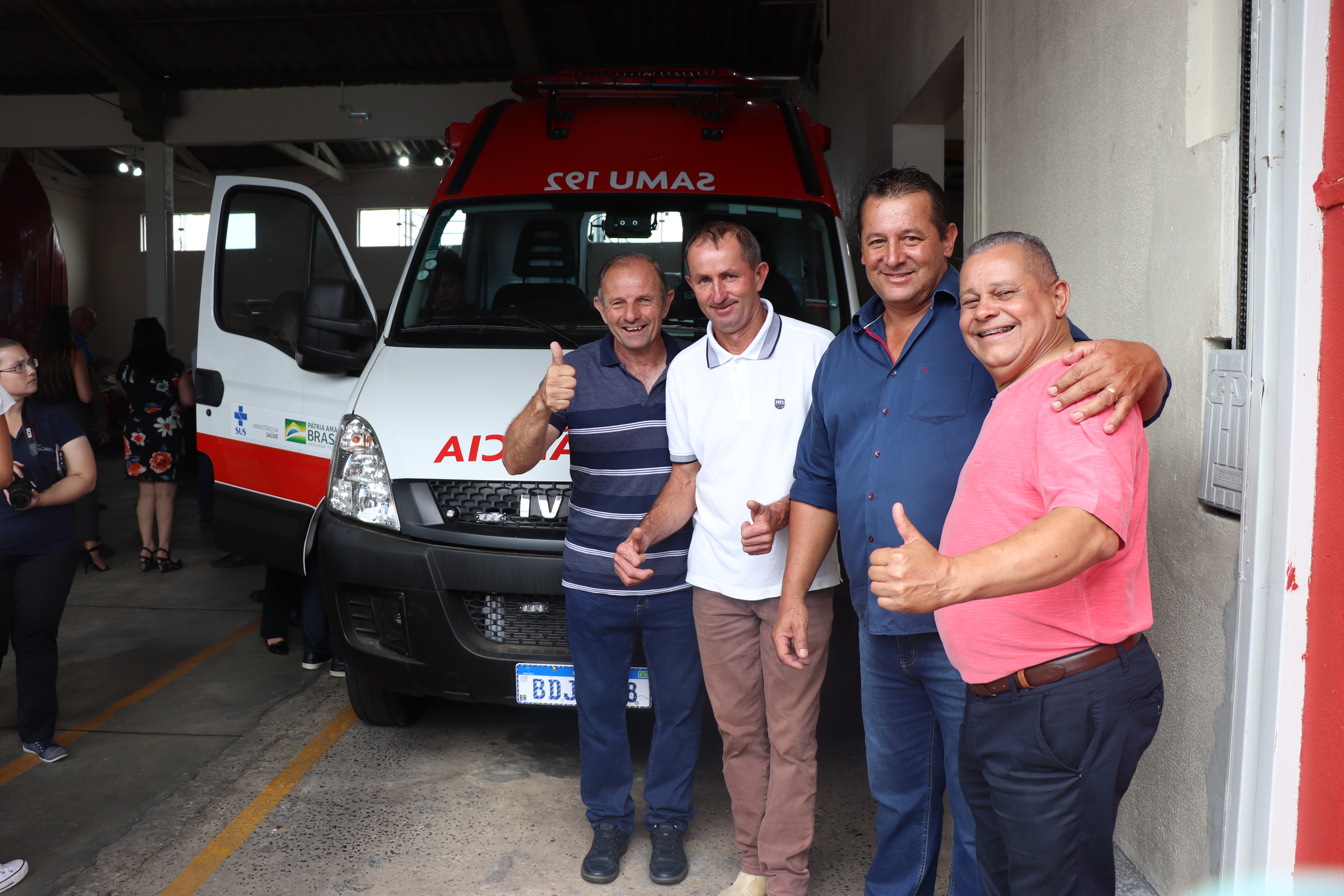 Vereadores prestigiam lançamento do SAMU em Irati